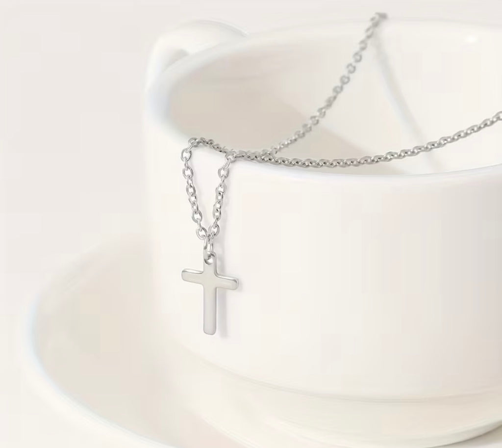 Stainless steel cross necklace