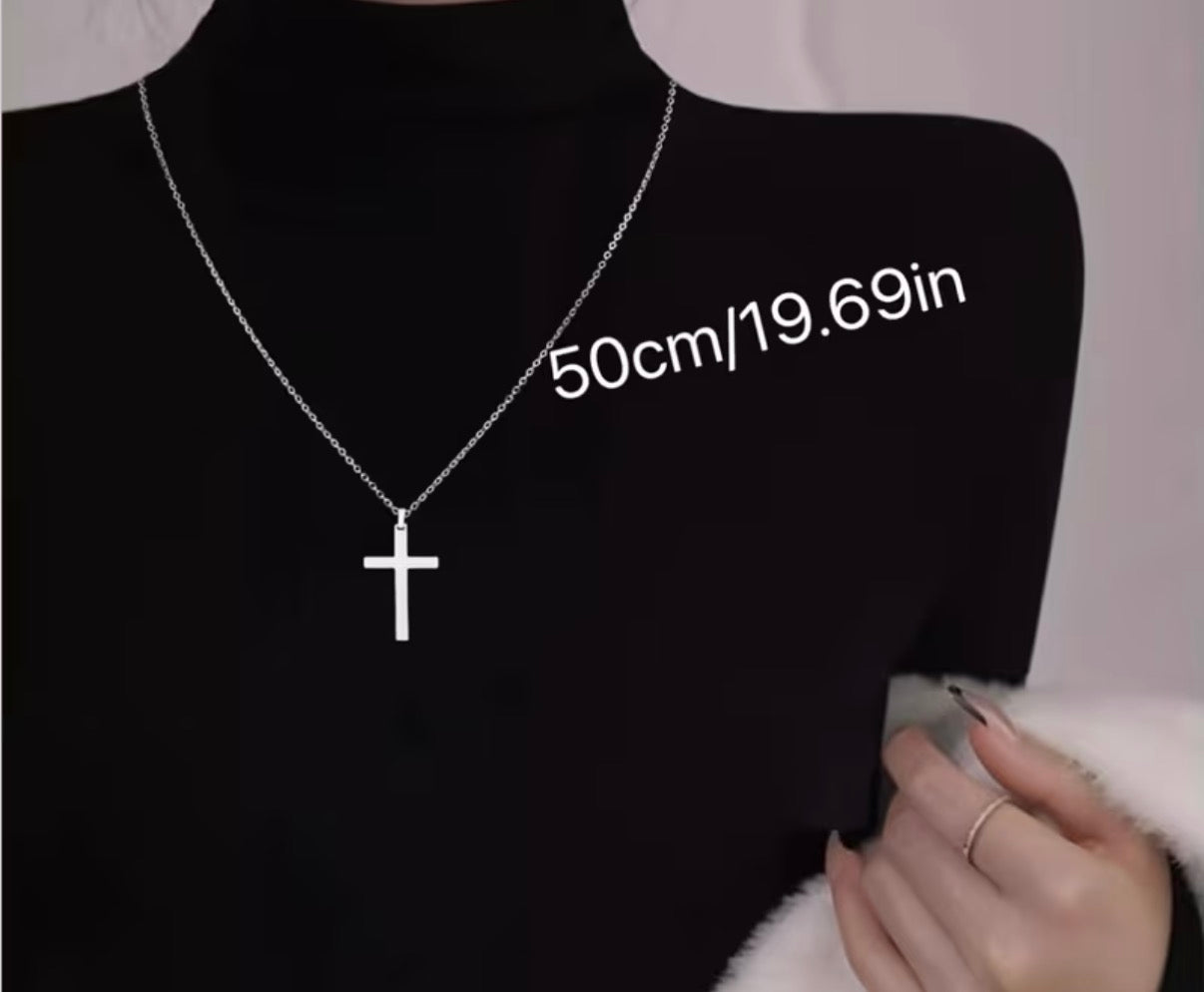 Stainless steel cross necklace